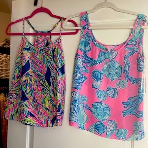 Lilly Pulitzer silk tank bundle